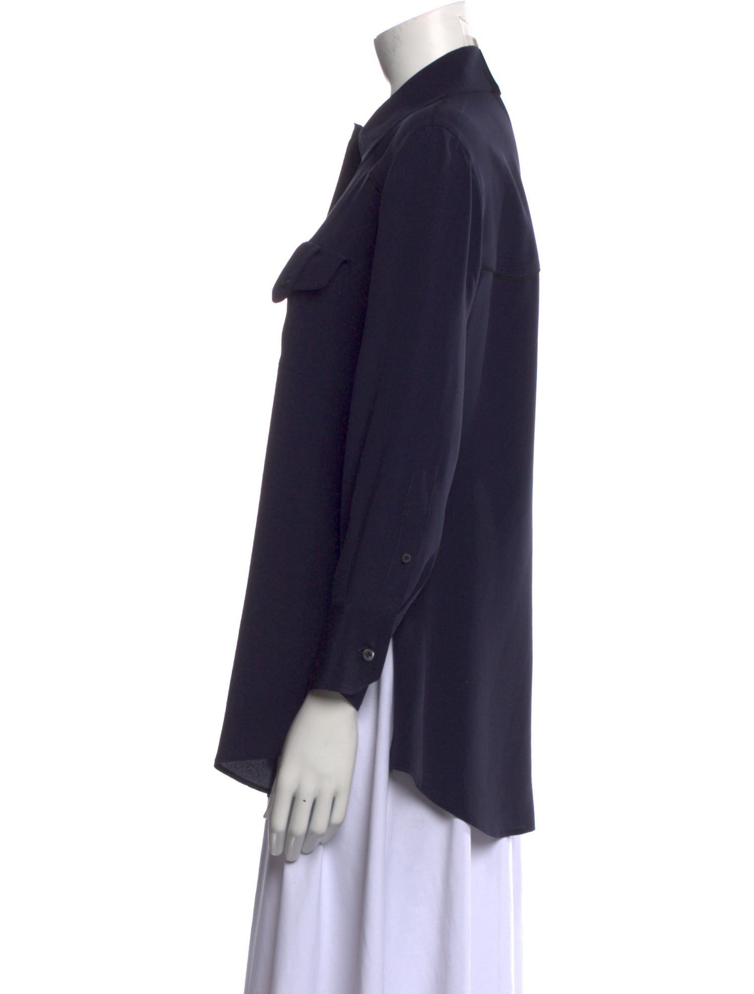 Prada Long Sleeve Button-Up Top