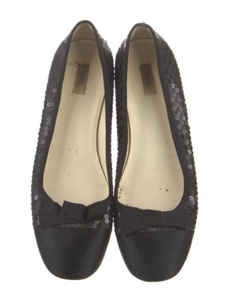 Prada Sequin Embellishments Ballet Flats