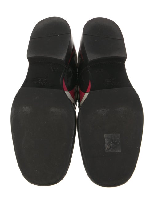Prada Patent Leather Printed Oxfords