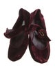 Prada Velvet Mary Jane Flats