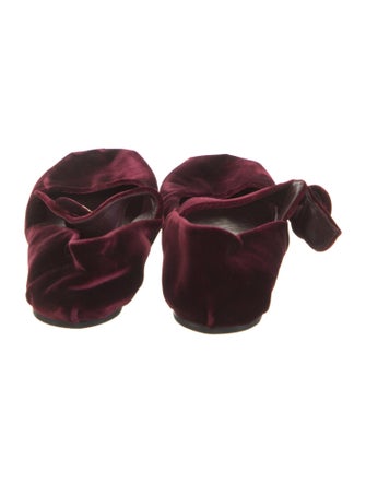 Prada Velvet Mary Jane Flats