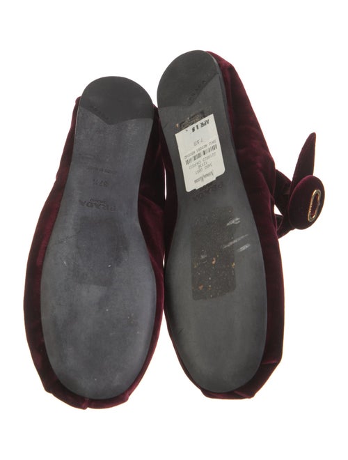 Prada Velvet Mary Jane Flats