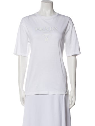 Prada Crew Neck Short Sleeve T-Shirt