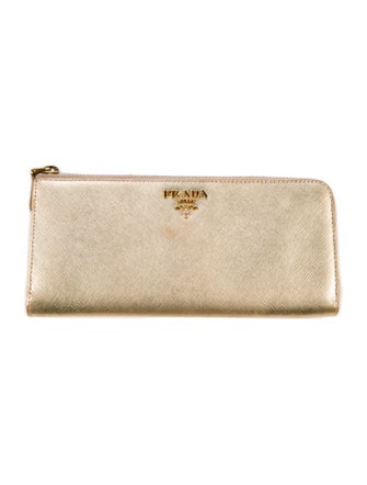 Prada Saffiano Metal Leather Wallet