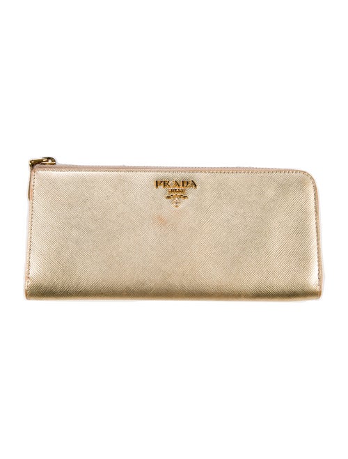 Prada Saffiano Metal Leather Wallet