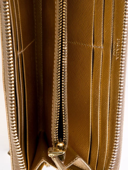 Prada Saffiano Metal Leather Wallet