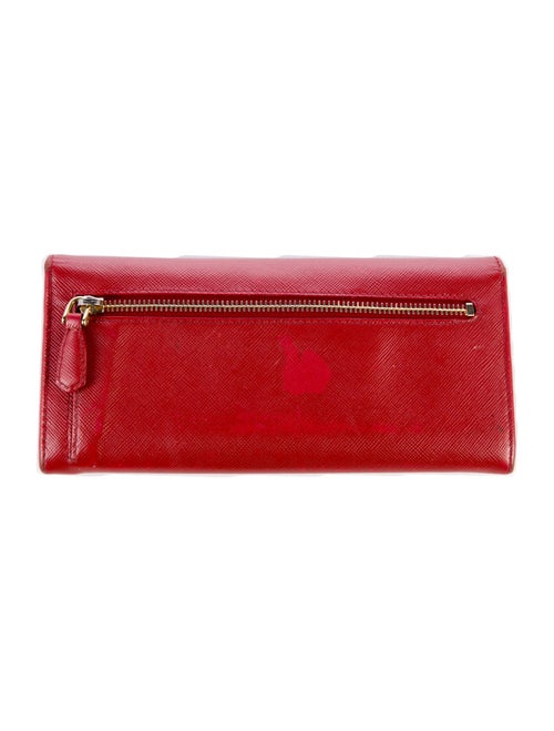 Prada Saffiano Metal Leather Continental Wallet