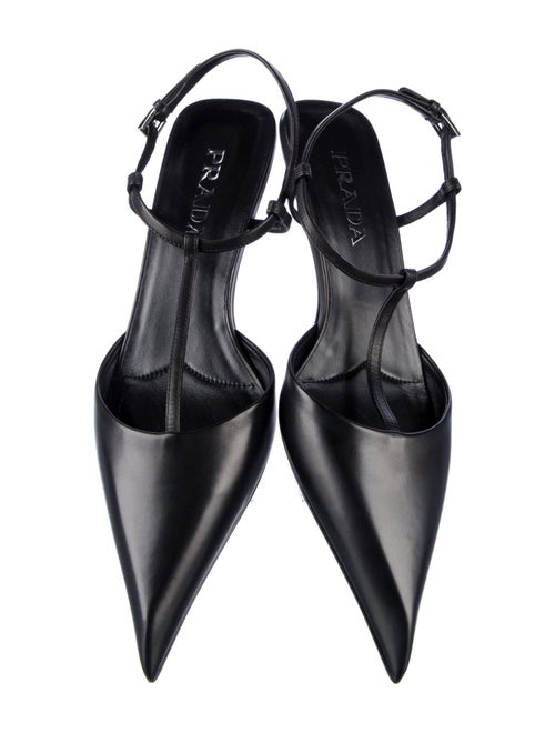 Prada Leather Slingback Flats