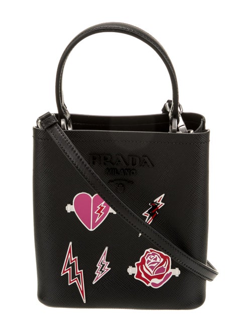 Prada Saffiano Cuir Leather Panier Small