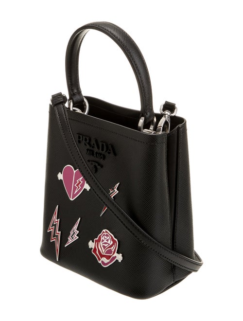 Prada Saffiano Cuir Leather Panier Small