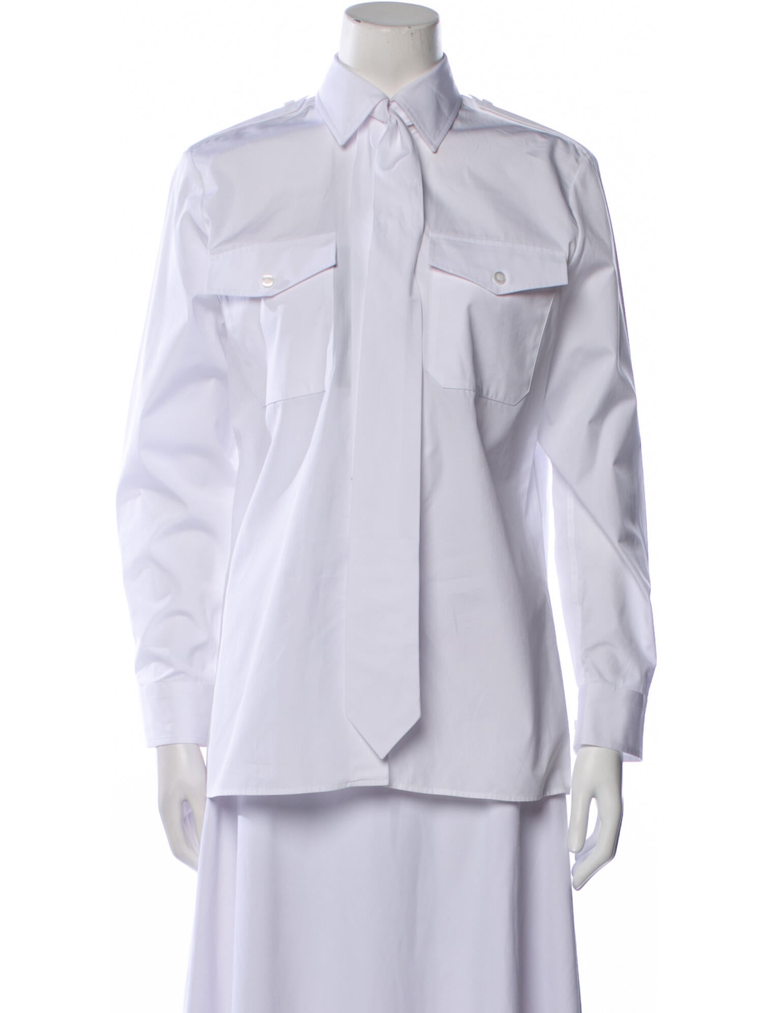 Prada 2024 Long Sleeve Button-Up Top w/ Tags