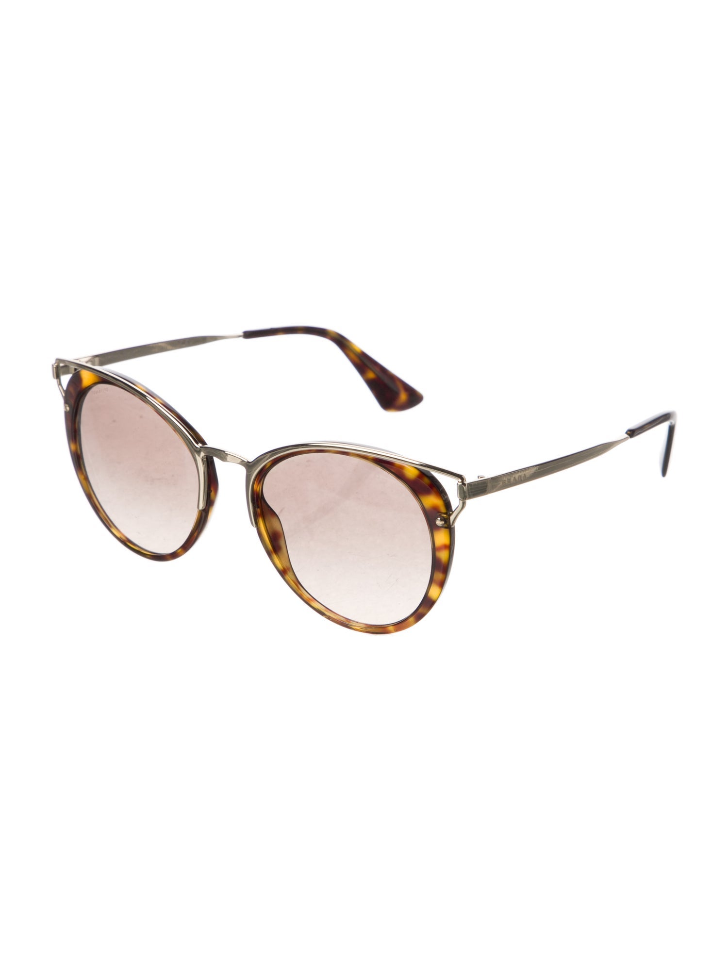 Prada Round Gradient Sunglasses