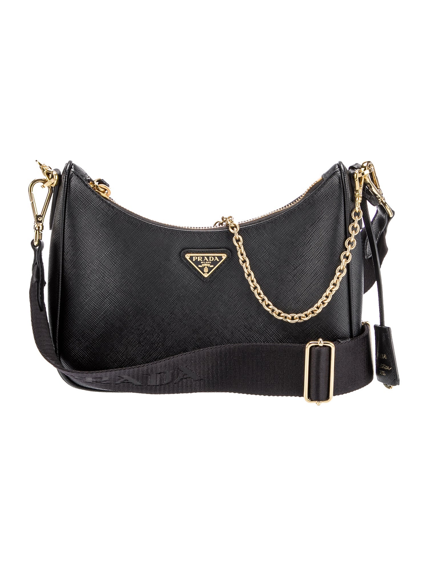 Prada Enameled Metal Triangle Re-Edition 2005