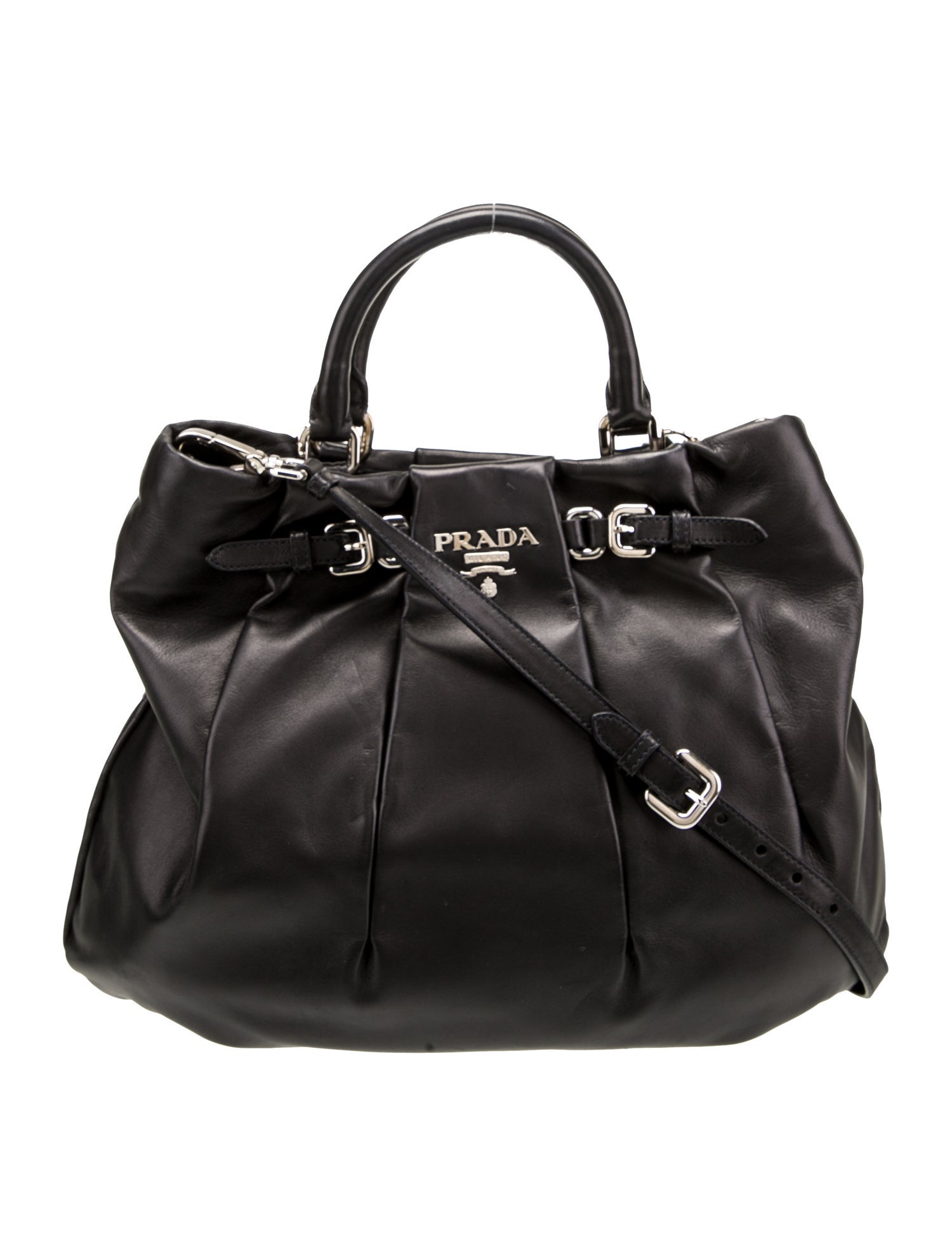 Prada Nappa Leather Top Handle Bag
