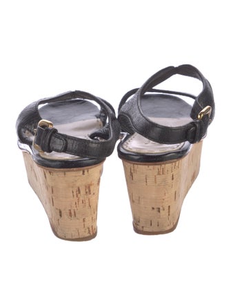 Prada Leather Slingback Sandals