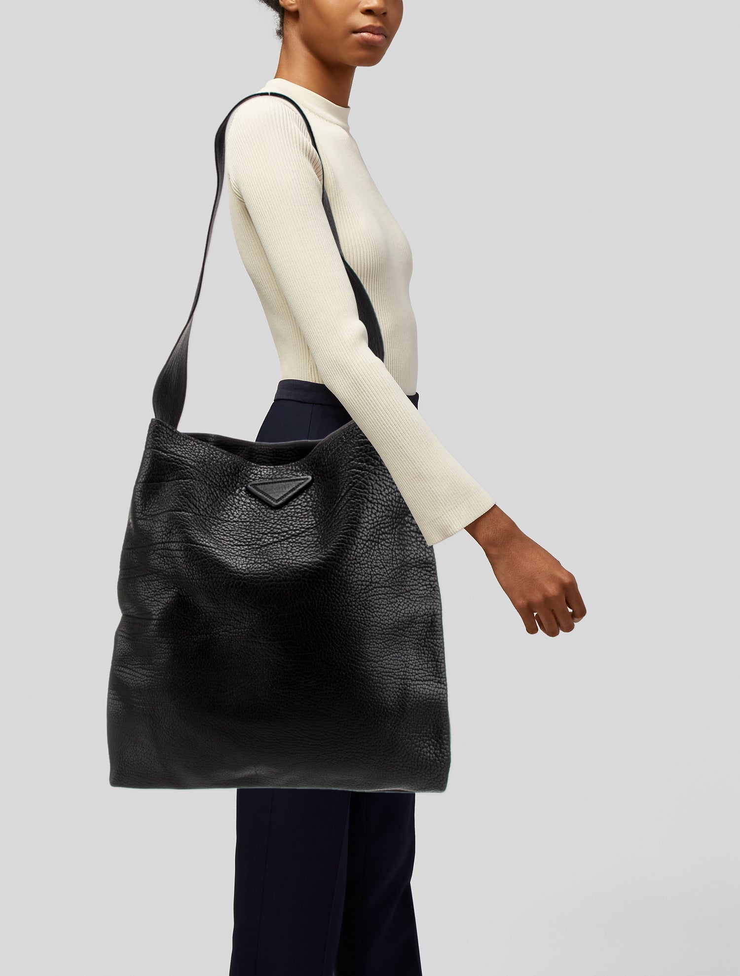 Prada Vitello Leather Shoulder Bag