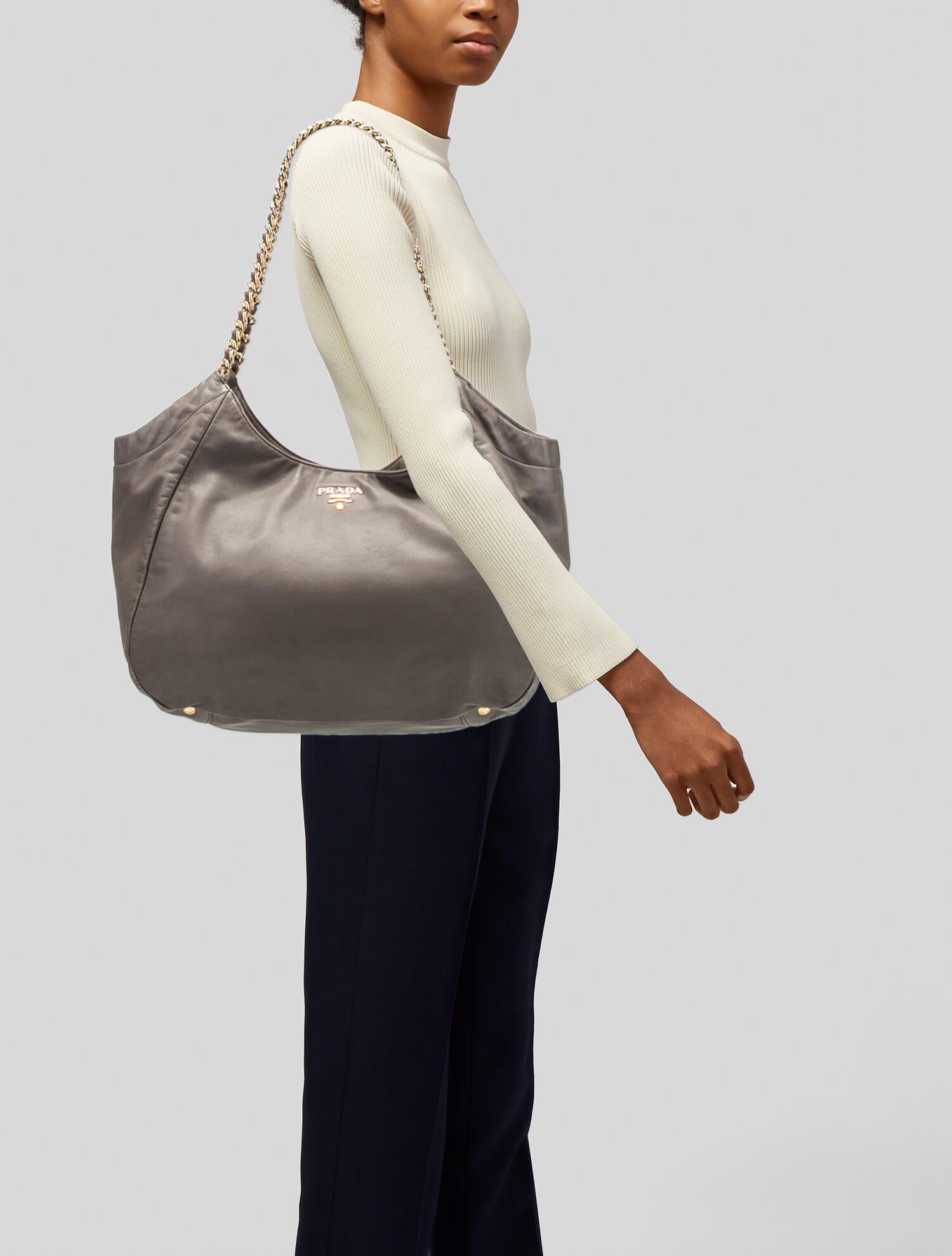 Prada Soft Calf Leather Tote