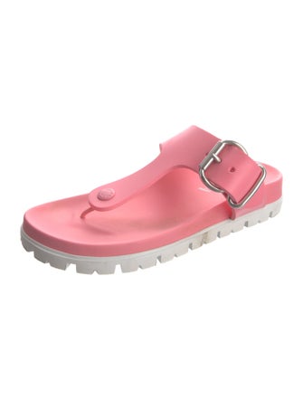 Prada Rubber Flip Flops