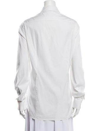 Prada Long Sleeve Button-Up Top