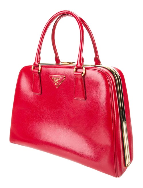 Prada Leather Top Handle Bag