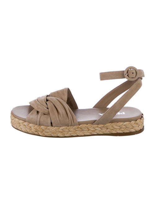 Prada Suede Slingback Flats