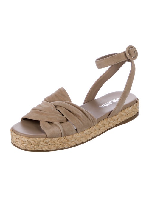 Prada Suede Slingback Flats