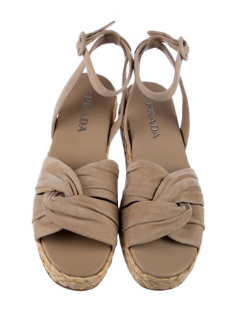 Prada Suede Slingback Flats