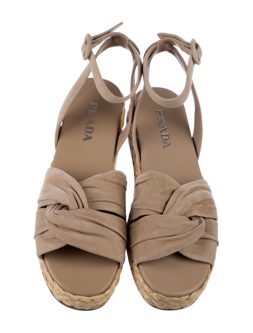 Prada Suede Slingback Flats