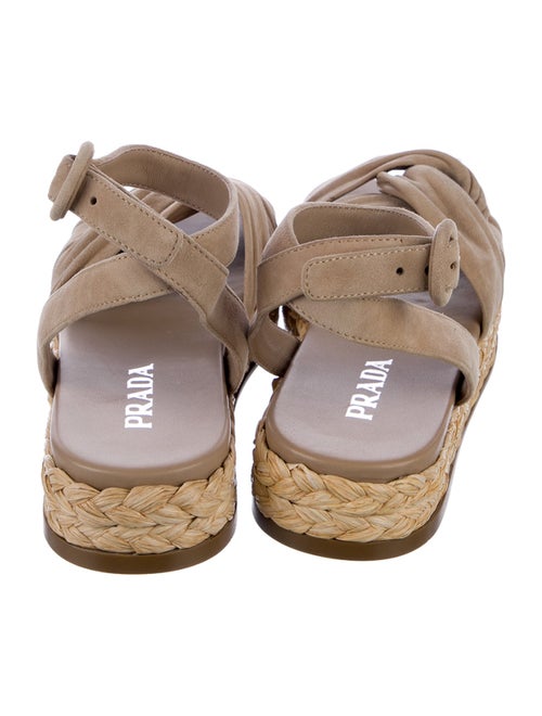 Prada Suede Slingback Flats