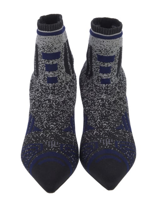 Prada Canvas Printed Sock Boots