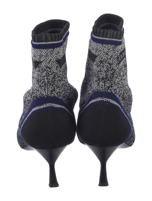 Prada Canvas Printed Sock Boots