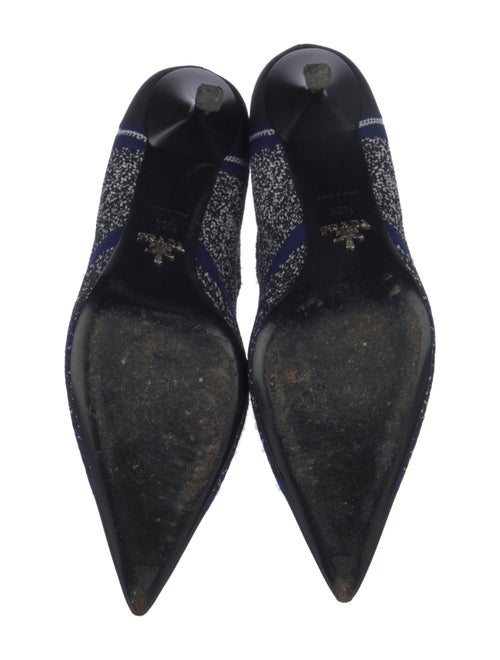 Prada Canvas Printed Sock Boots