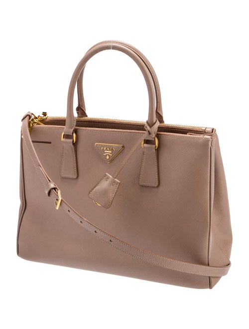 Prada Saffiano Lux Leather Galleria Double Zip Small