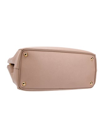 Prada Saffiano Lux Leather Galleria Double Zip Small