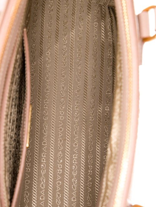 Prada Saffiano Lux Leather Galleria Double Zip Small