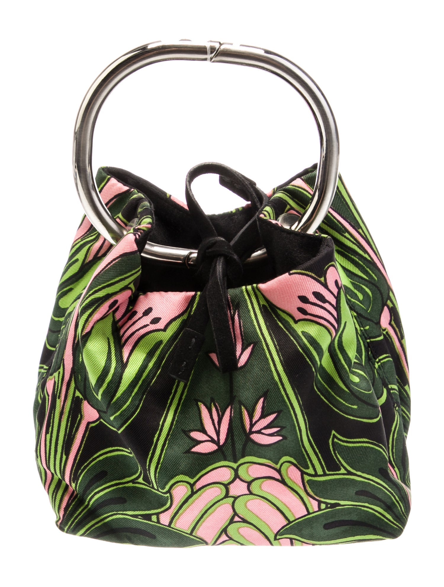 Prada Enameled Metal Triangle Ring Vintage