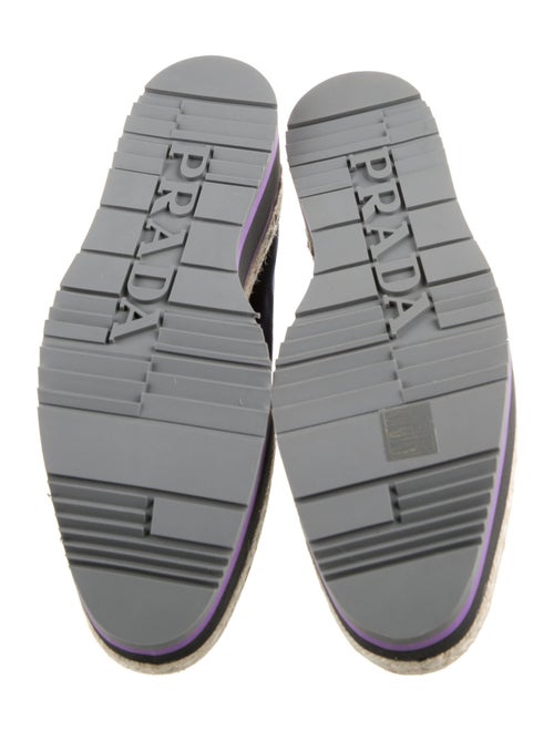Prada Velvet Crystal Embellishments Oxfords