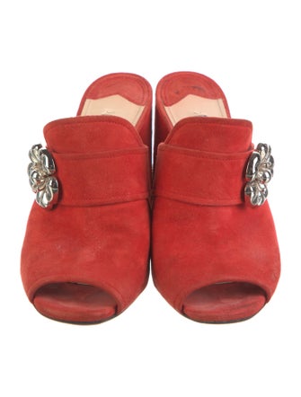 Prada Suede Mules
