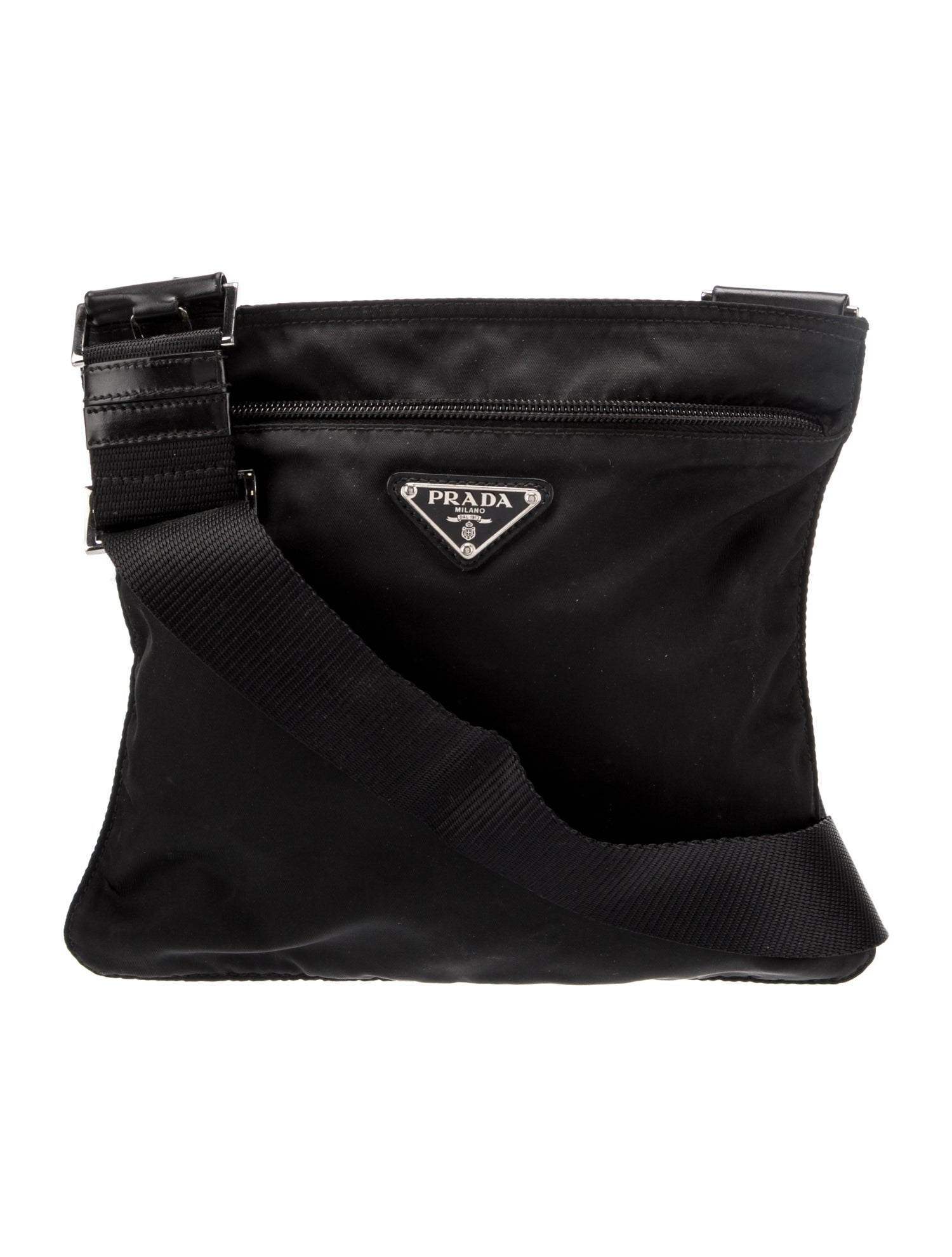 Prada Enameled Metal Triangle Evening Bag