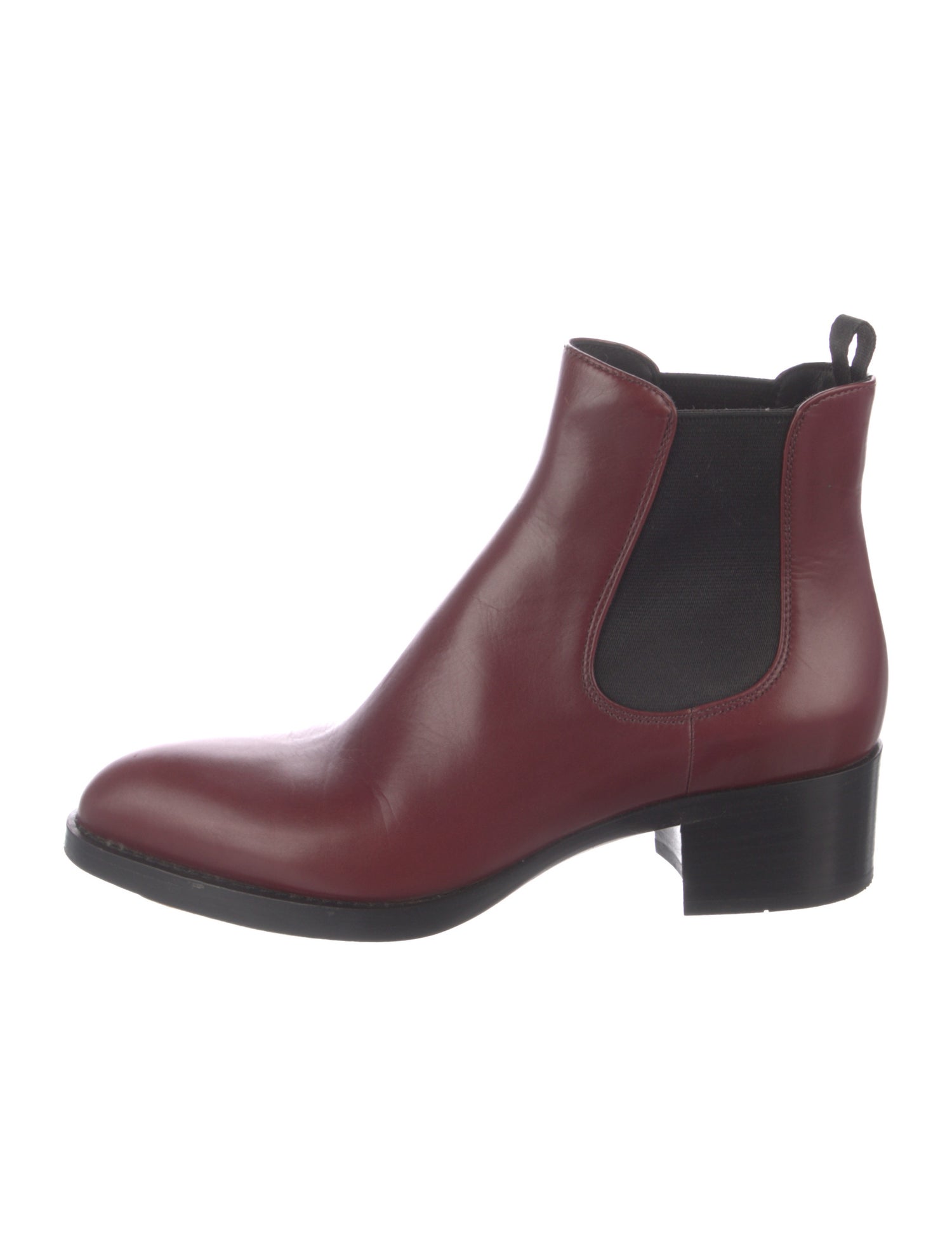 Prada Leather Chelsea Boots