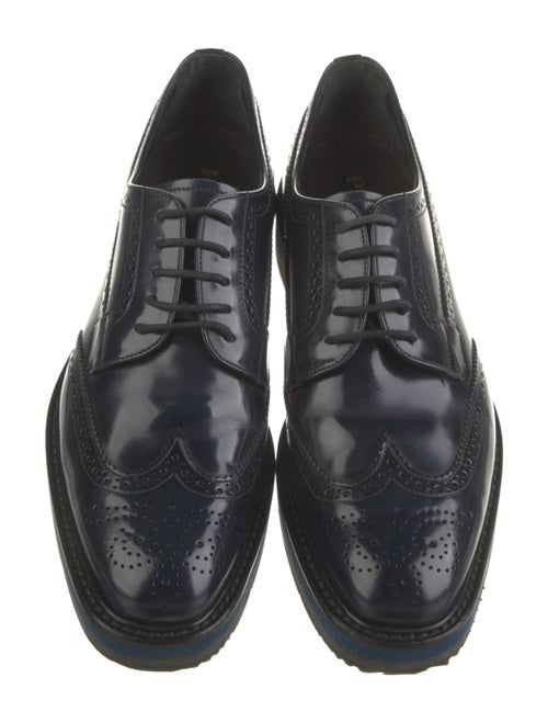 Prada Patent Leather Lasercut Accents Oxfords