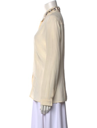 Prada 2010's Silk Button-Up Top