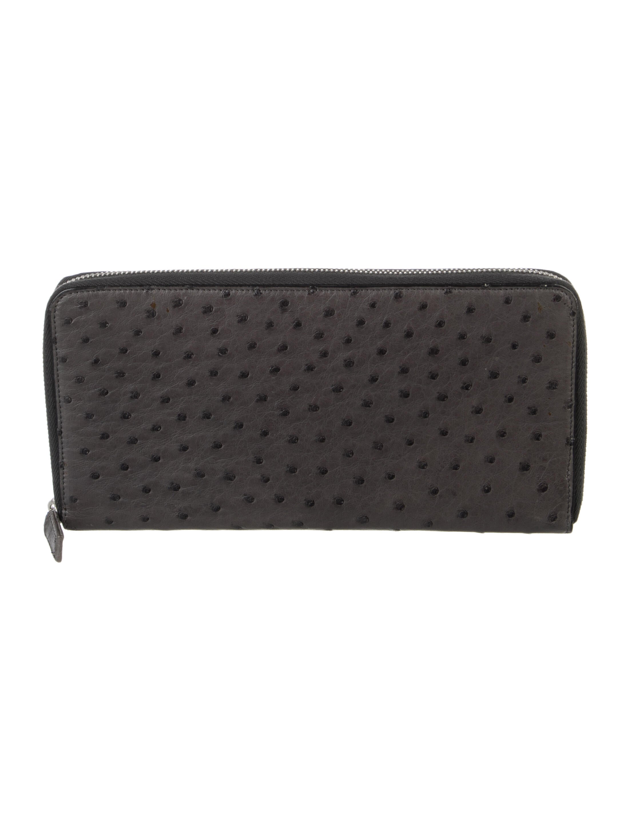 Prada Struzzo Continental Wallet