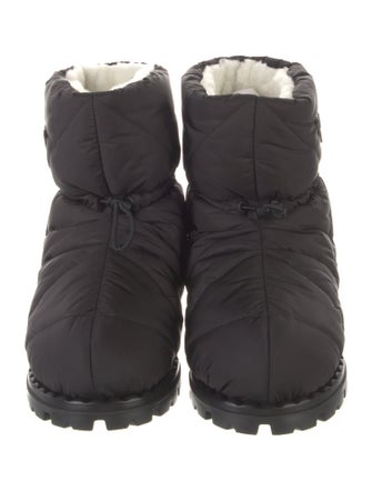 Prada Nylon Lace-Up Boots