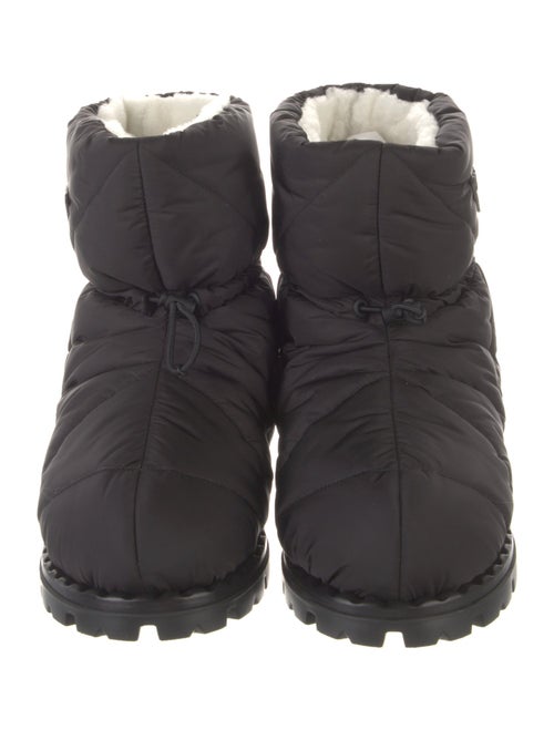 Prada Nylon Lace-Up Boots