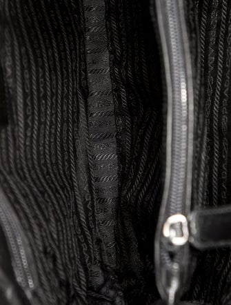 Prada Enameled Metal Triangle Shoulder Bag