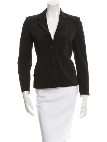 Prada Fitted Notch-Lapel Blazer
