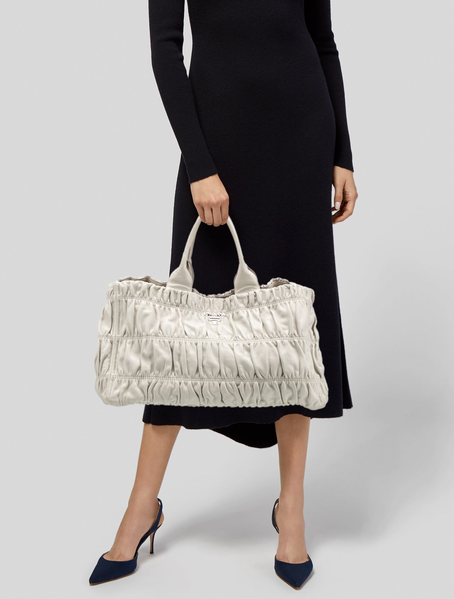 Prada Nappa Leather Weekender Bag Large