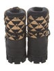 Prada Nylon Printed Lace-Up Boots