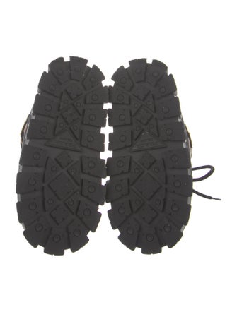 Prada Nylon Printed Lace-Up Boots